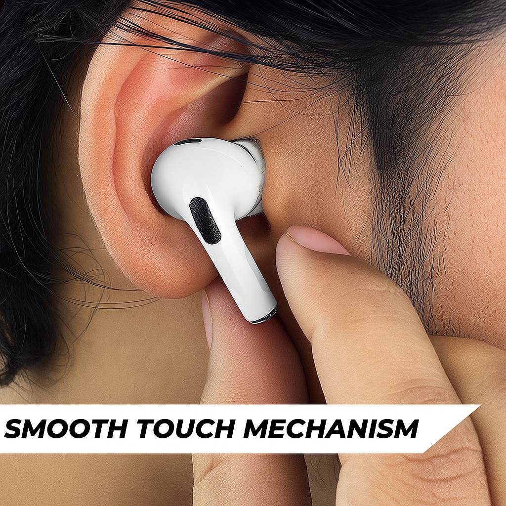 ScreenPods: TWS Bluetooth Earbuds with Touch Screen Case, 32dB ANC + ENC, Low Latency Gaming & Type-C Fast Charging