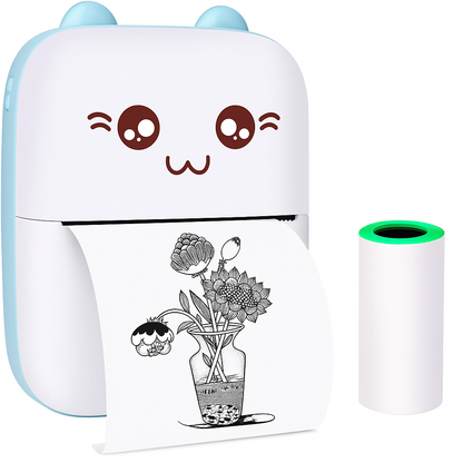 MiniPrint: Portable Bluetooth Thermal Printer with Ink-Free Printing for Labels, Photos & Notes (Android & iOS Compatible)