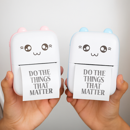 MiniPrint: Portable Bluetooth Thermal Printer with Ink-Free Printing for Labels, Photos & Notes (Android & iOS Compatible)